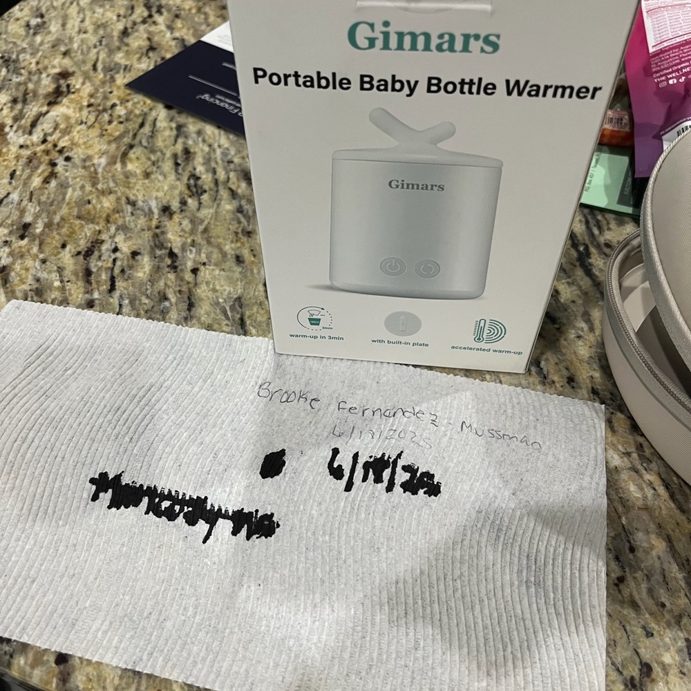 Portable Baby Bottle Warmer - White